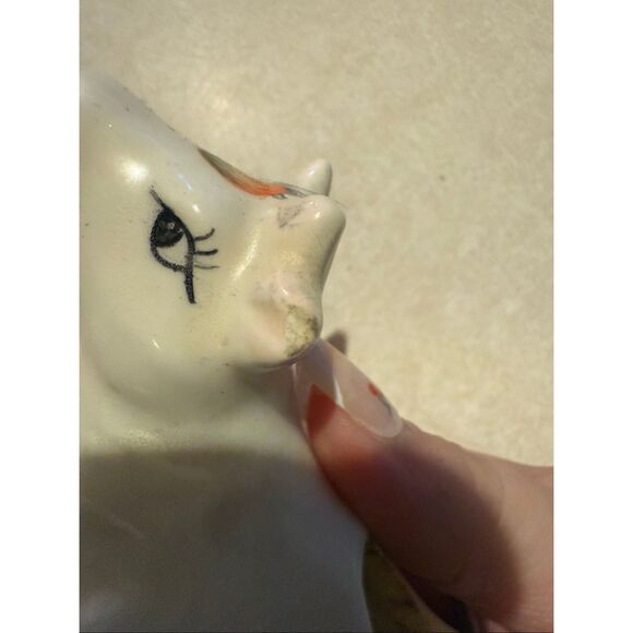 Vintage porcelain Strawberry Cow Creamer - Picture 7 of 16